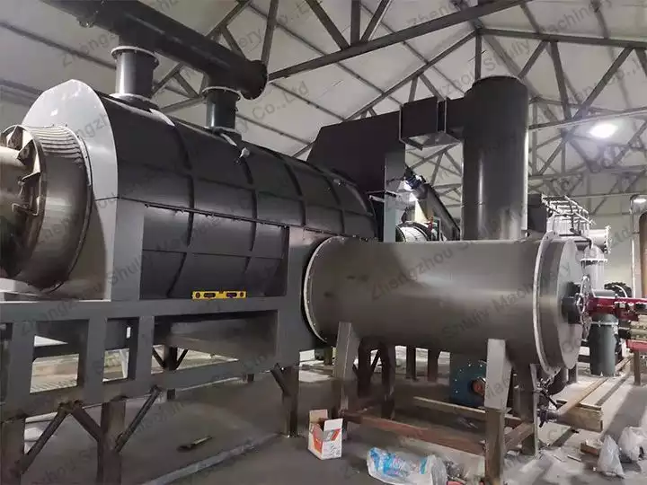 continuous charcoal making machine