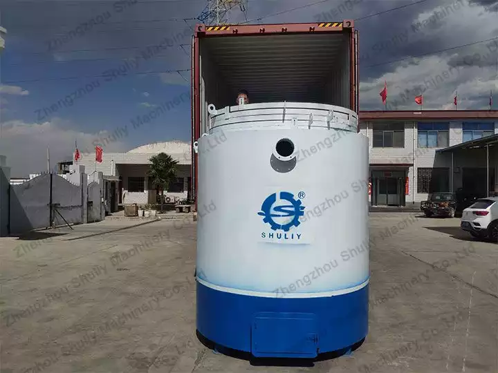 vertical carbonization furnace to Italy 