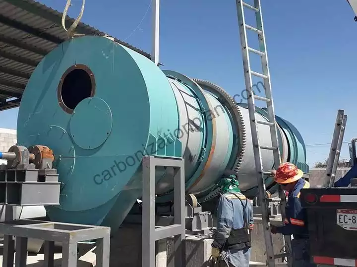 machine de fabrication de charbon de bois de biomasse envoyée en Iran