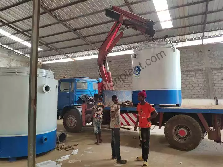 Vertical carbonization shipped to Guinea