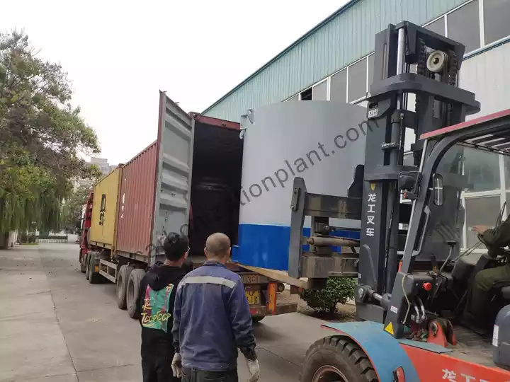 vérification de la machine de fabrication de charbon de bois de levage