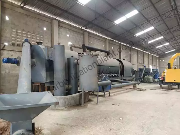 máquina para fabricar carbón continuo1