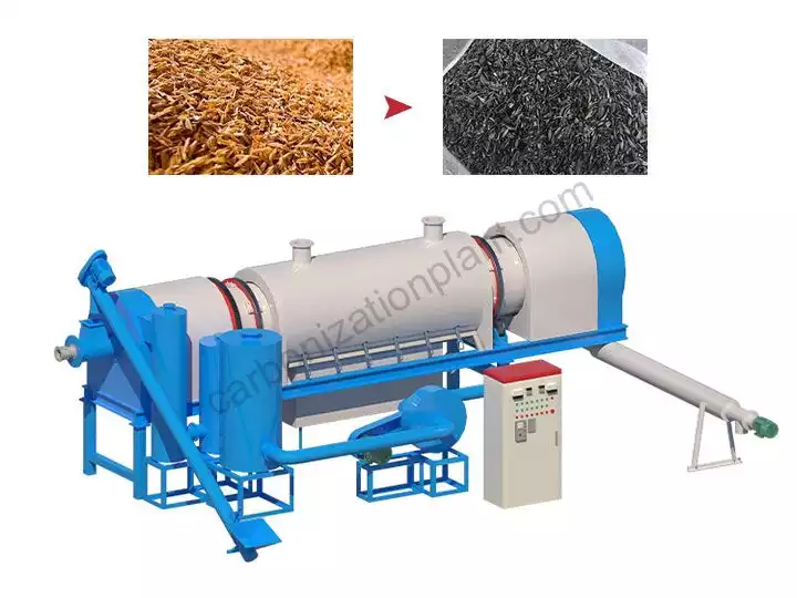 rice husk charcoal making machine