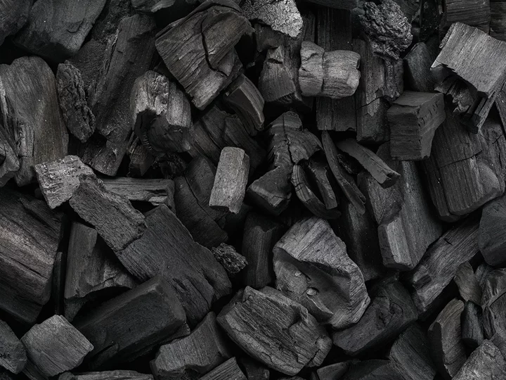 log charcoal