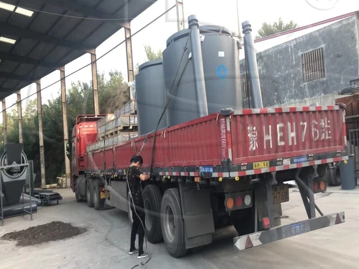 Carbonization furnace is ready for shipment.