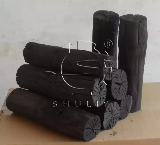 charcoal made from logs