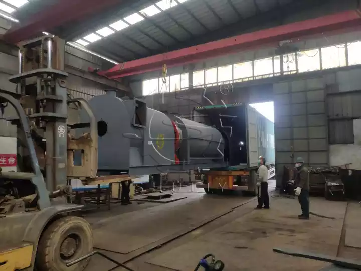 continuous charcoal making machine to be shipped