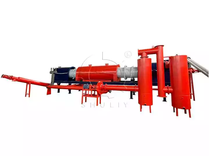 continuous charcoal making machine