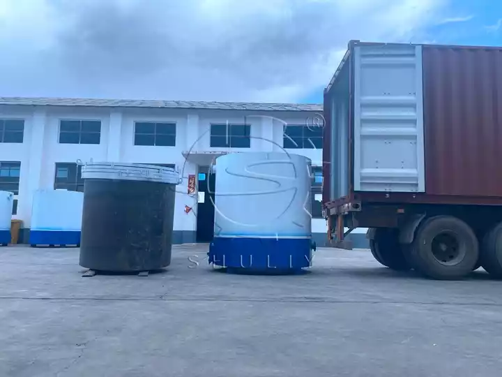 log carbonization furnace shipped to Ghana